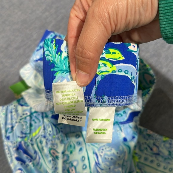 NWOT LILLY PULITZER Bal Harbour Palazzo Pull-on Pants Blue Current Sea Siren - Picture 8 of 11